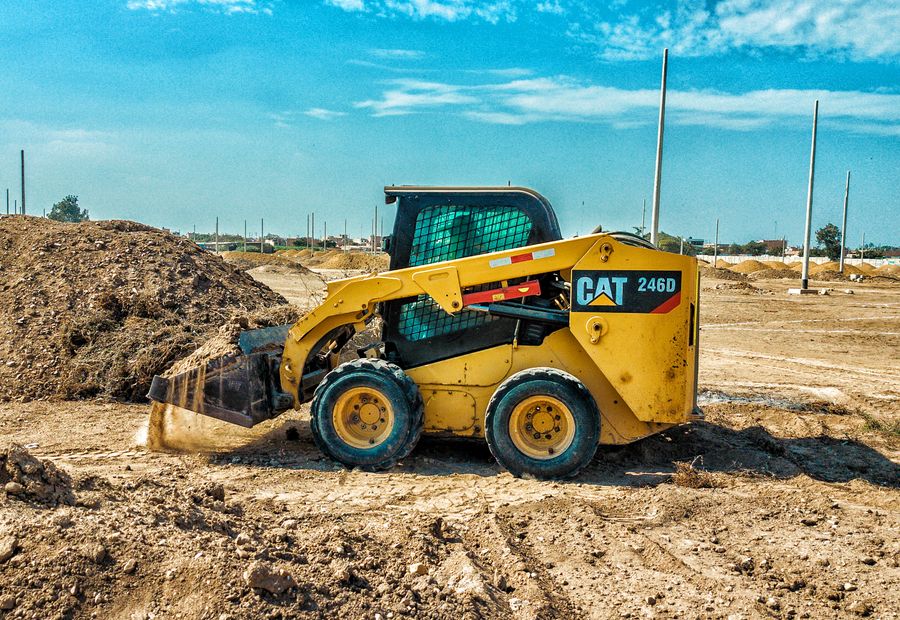Building lot and driveway corridor cleared for construction near Fort Smith